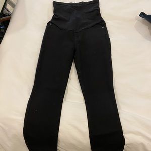7 for all mankind black maternity jeans